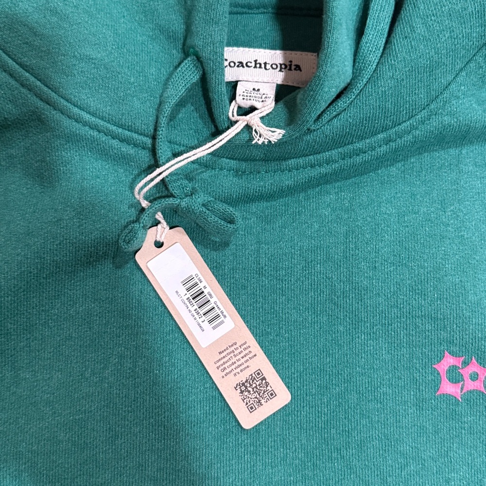 Auth Coachtopia ⭐️NWT ⭐️Green Hoodie with Logo on back - Picture 2 of 6